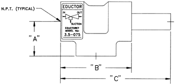 Eductoret - Specification Drawing