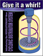 SWT Cyclonic Distributor System for Use in Water Pressure Vessels