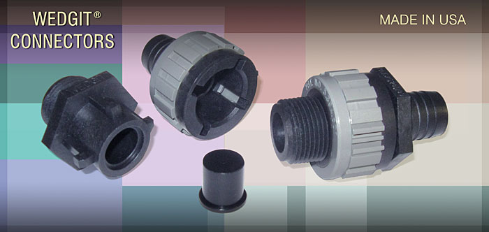Wedgit 3/4 inch Connectors and Plug