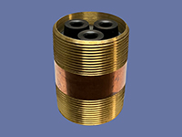 SWT's Red brass threaded flow control SM-FC2M2M/45-RB