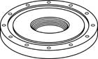 Machined SNA CPVC Flanged Adapter