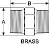 Brass Flo-et Flow Control Dimension Drawing