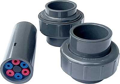 SWT's PVC union flow controls parts