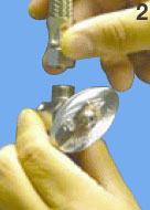 Step 2. Connecting Angle Stop Adapter Valve