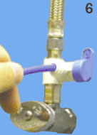 Step 6. Connecting Angle Stop Adapter Valve